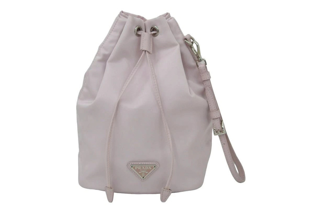 Prada Re Pouch Clutch Pink Triangle Bag